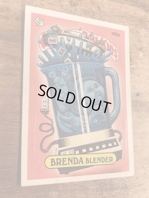 トップス社製のガーベッジペイルキッズの80年代ビンテージステッカーカード