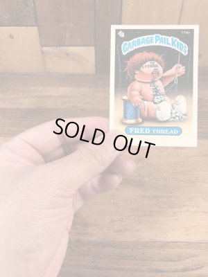 トップス社製のガーベッジペイルキッズの80年代ビンテージステッカーカード