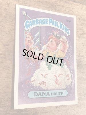 トップス社製のガーベッジペイルキッズの80年代ビンテージステッカーカード