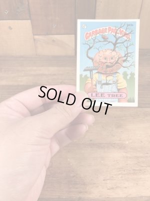 トップス社製のガーベッジペイルキッズの80年代ビンテージステッカーカード