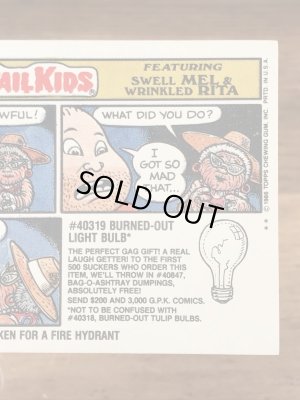 Topps社製のガーベッジペイルキッズの80’sヴィンテージカードシール