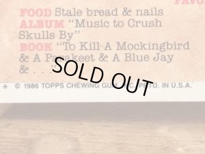 Topps社製のガーベッジペイルキッズの80’sヴィンテージカードシール