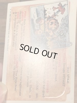 Topps社製のガーベッジペイルキッズの80’sヴィンテージカードシール