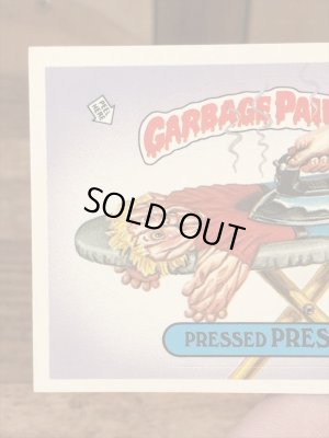 トップス社製のガーベッジペイルキッズの80年代ビンテージステッカーカード