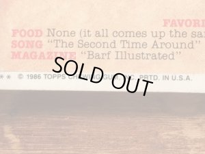 Topps社製のガーベッジペイルキッズの80’sヴィンテージカードシール