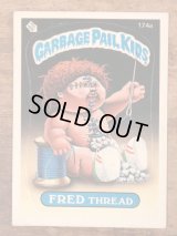 Topps Garbage Pail Kids “Fred Thread” Sticker Card 174a　ガーベッジペイルキッズ　ビンテージ　ステッカーカード　80年代