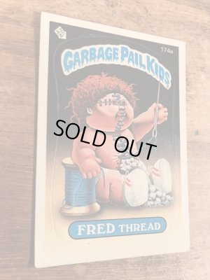 トップス社製のガーベッジペイルキッズの80年代ビンテージステッカーカード