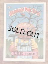 Topps Garbage Pail Kids “Lee Tree” Sticker Card 243a　ガーベッジペイルキッズ　ビンテージ　ステッカーカード　80年代