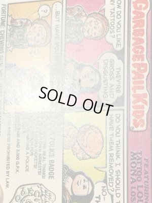 Topps社製のガーベッジペイルキッズの80’sヴィンテージカードシール