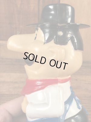 企業キャラクターのピザハットの70年代ビンテージ貯金箱フィギュア