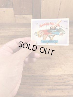 トップス社製のガーベッジペイルキッズの80年代ビンテージステッカーカード