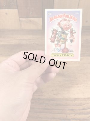 トップス社製のガーベッジペイルキッズの80年代ビンテージステッカーカード