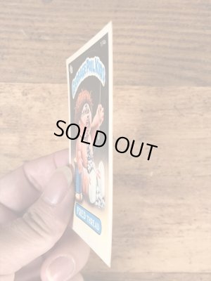 トップス社製のガーベッジペイルキッズの80年代ビンテージステッカーカード