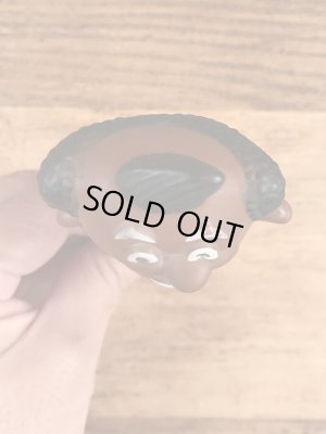 企業キャラクターのメネフネの70年代ビンテージビニールフィギュア