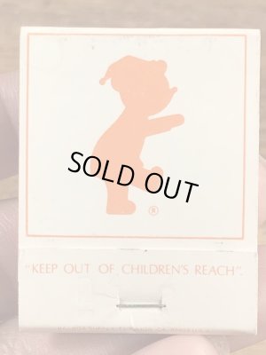 スリーピーベア　ビンテージ　マッチブック　アドバタイジングキャラクター　トラべロッジ