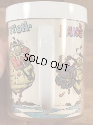 企業キャラクターのレイドバグの70年代ビンテージプラスチックマグ