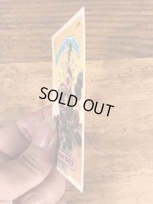 トップス社製のガーベッジペイルキッズの80年代ビンテージステッカーカード