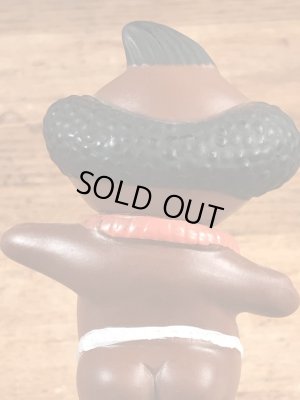 企業キャラクターのメネフネの70年代ビンテージビニールフィギュア