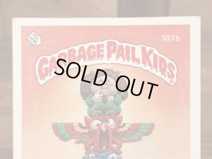 トップス社製のガーベッジペイルキッズの80年代ビンテージステッカーカード