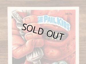 トップス社製のガーベッジペイルキッズの80年代ビンテージステッカーカード