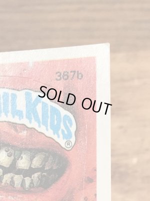 トップス社製のガーベッジペイルキッズの80年代ビンテージステッカーカード