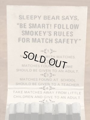 スリーピーベア　ヴィンテージ　マッチブック　企業キャラクター　70年代