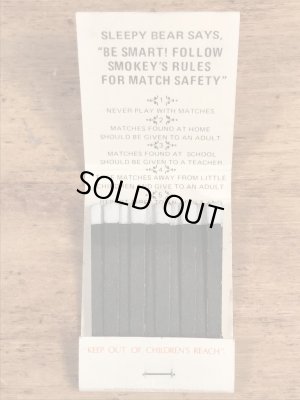 スリーピーベア　ヴィンテージ　マッチブック　企業キャラクター　70年代