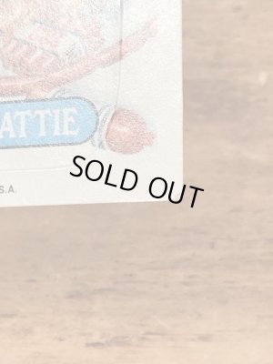 トップス社製のガーベッジペイルキッズの80年代ビンテージステッカーカード