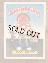 Topps Garbage Pail Kids “Coy Roy” Sticker Card 211b　ガーベッジペイルキッズ　ビンテージ　ステッカーカード　80年代