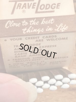 スリーピーベア　ビンテージ　マッチブック　アドバタイジングキャラクター　トラべロッジ