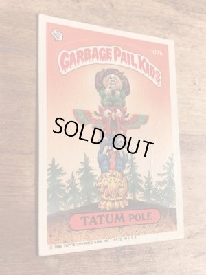 トップス社製のガーベッジペイルキッズの80年代ビンテージステッカーカード