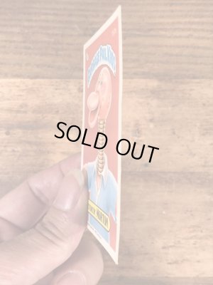 トップス社製のガーベッジペイルキッズの80年代ビンテージステッカーカード