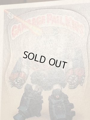 トップス社製のガーベッジペイルキッズの80年代ビンテージステッカーカード