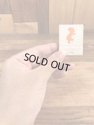 スリーピーベア　ビンテージ　マッチブック　アドバタイジングキャラクター　トラべロッジ