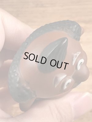 企業キャラクターのメネフネの70年代ビンテージビニールフィギュア