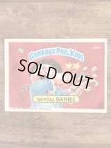 Topps Garbage Pail Kids “Dental Daniel” Sticker Card 200b　ガーベッジペイルキッズ　ビンテージ　ステッカーカード　80年代