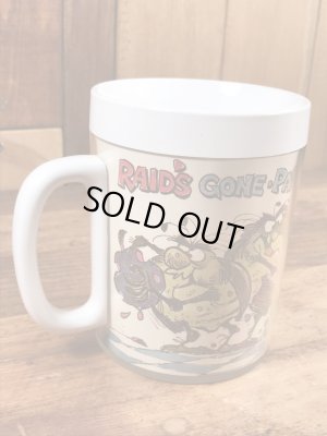 企業キャラクターのレイドバグの70年代ビンテージプラスチックマグ