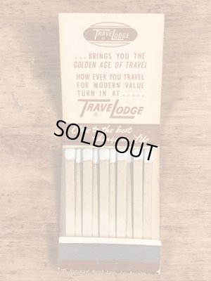 スリーピーベア　ビンテージ　マッチブック　アドバタイジングキャラクター　トラべロッジ