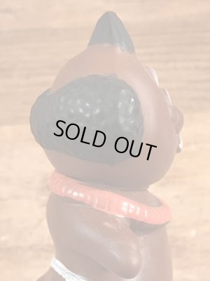 企業キャラクターのメネフネの70年代ビンテージビニールフィギュア