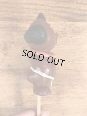 企業キャラクターのメネフネの70年代ビンテージビニールフィギュア