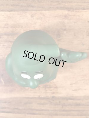 企業キャラクターのアクティゴールの90年代ビンテージソフビドール