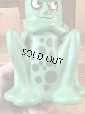 アドバタイジングキャラクターの24アワーバグの70’sヴィンテージコインバンクドール