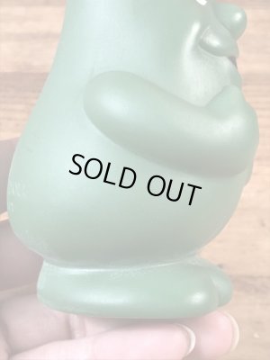 企業キャラクターのアクティゴールの90年代ビンテージソフビドール