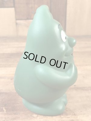 企業キャラクターのアクティゴールの90年代ビンテージソフビドール