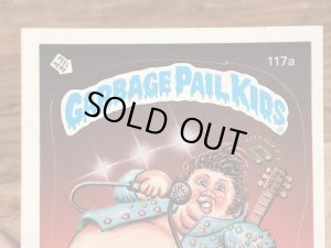 トップス社製のガーベッジペイルキッズの80年代ビンテージステッカーカード