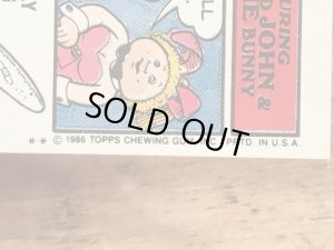 Topps社製のガーベッジペイルキッズの80’sヴィンテージカードシール