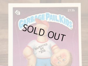 トップス社製のガーベッジペイルキッズの80年代ビンテージステッカーカード