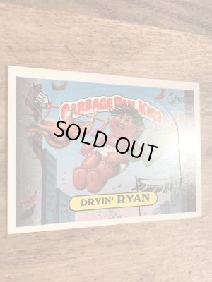 トップス社製のガーベッジペイルキッズの80年代ビンテージステッカーカード