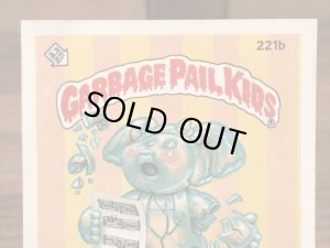 トップス社製のガーベッジペイルキッズの80年代ビンテージステッカーカード