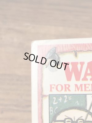 トップス社製のガーベッジペイルキッズの80年代ビンテージステッカーカード